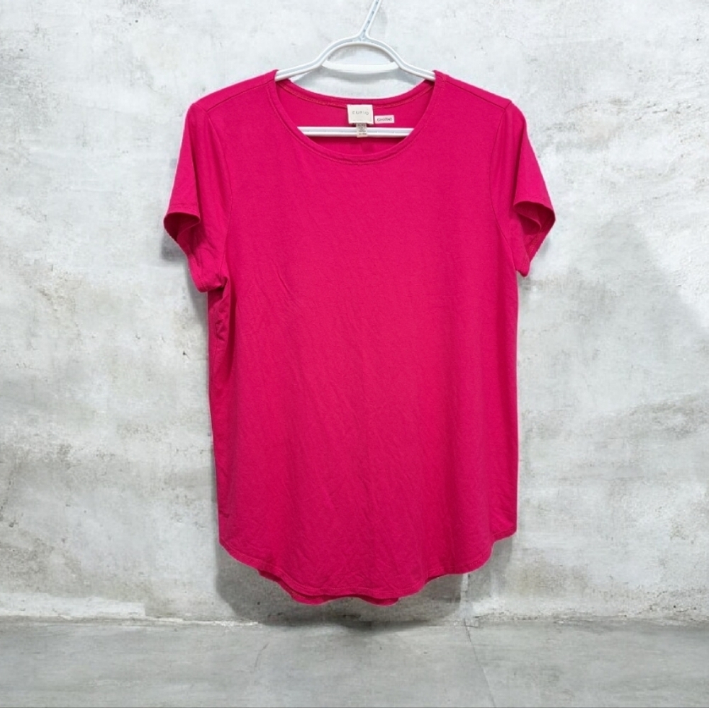 Vibrant Cupio Hot Pink Short Sleeve Top